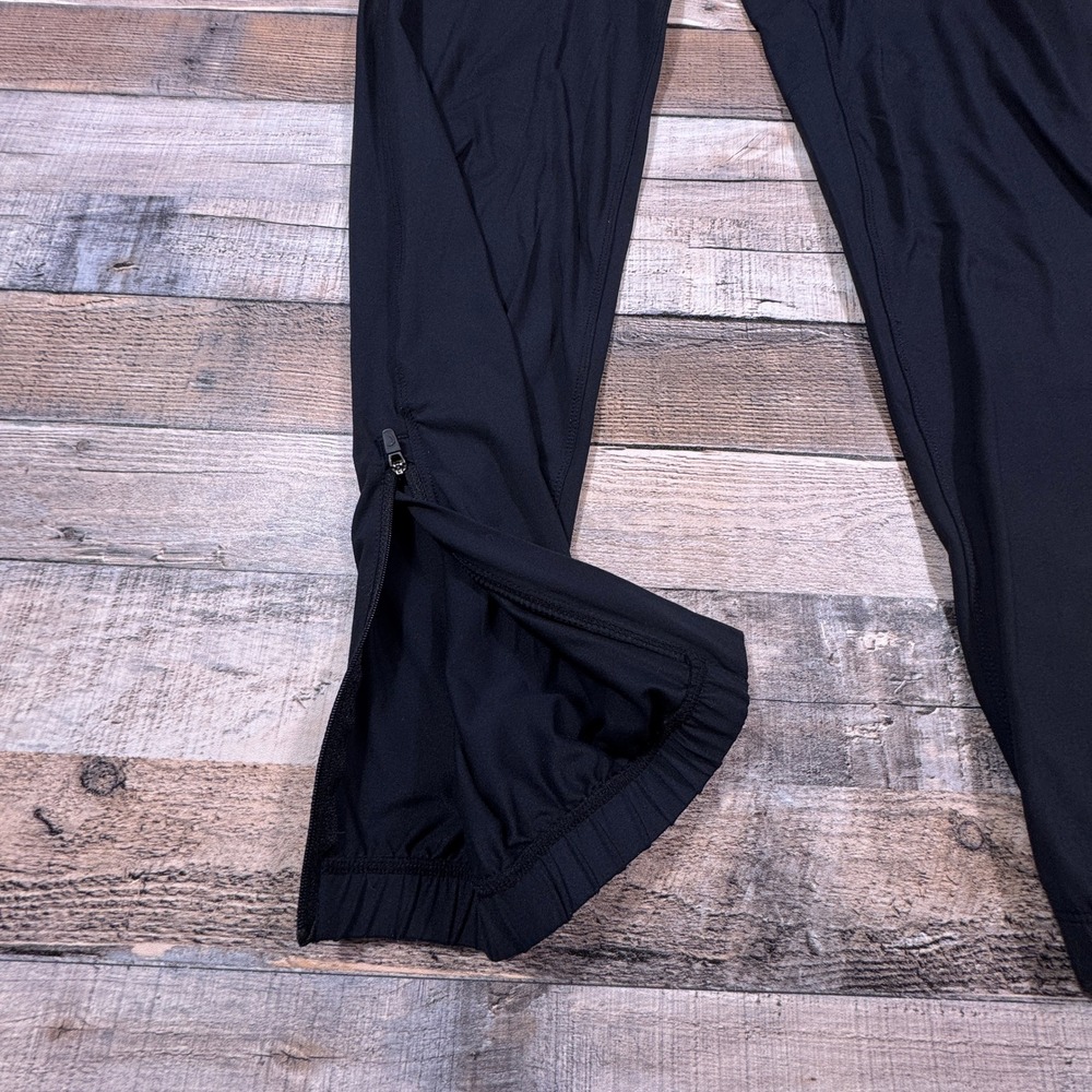 Zyia Mens Joggers Black Athletic Pants Zipper Pockets Ankle Zips Size‎ S - Picture 2 of 10